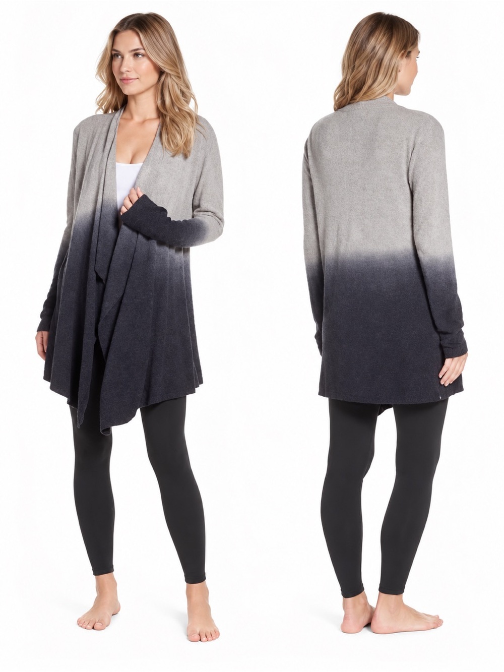 Oh So Cozy Barefoot Dreams - Bamboo Chic Lite Calypso Wrap Cardigan in Ombre - S